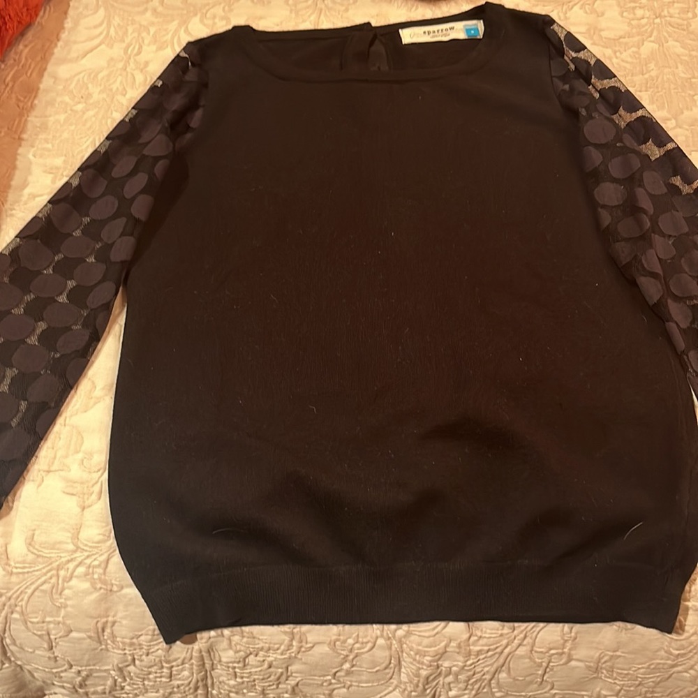 Like new purchased at anthropology black top - Picture 4 of 7